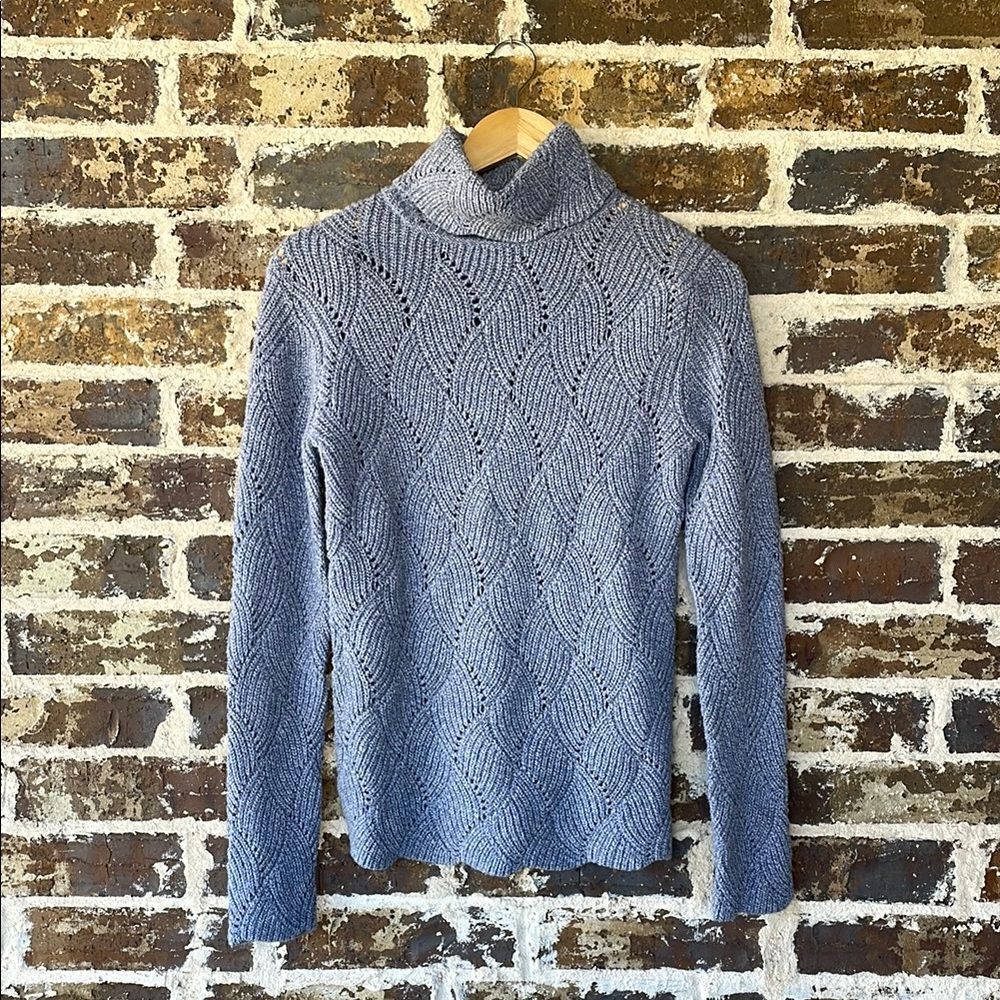 Sundance Champlain Pointelle Turtleneck Sweater XS